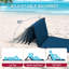 Tapis de plage portatif avec dossier réglable pour adultes SUNJoy (ensemble de 2) - -112535397