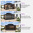 PURPLE LEAF 16 Ft. W x 12 Ft. D Aluminum Gazebo Outdoor Screen House Aluminum Solarium Backyard Sun Room
