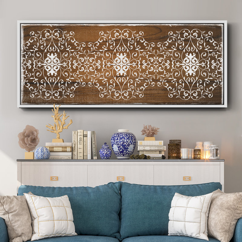Boho Panel- Framed Canvas, 24" H x 60" W