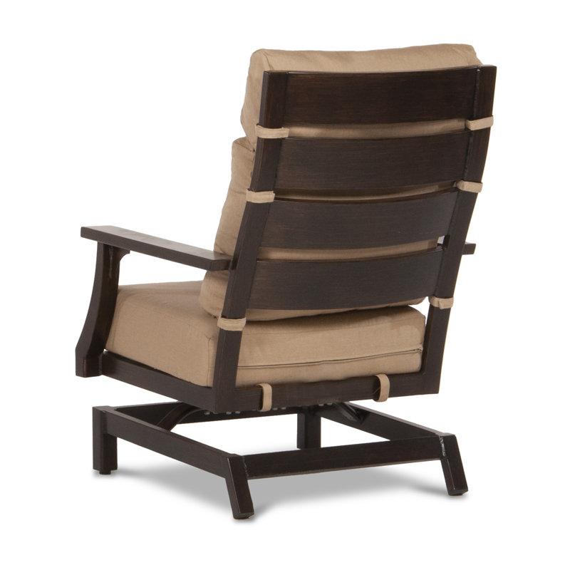 Bungalow Outdoor Lounge Chair, Canvas Heather Beige Sunbrella® Canvas