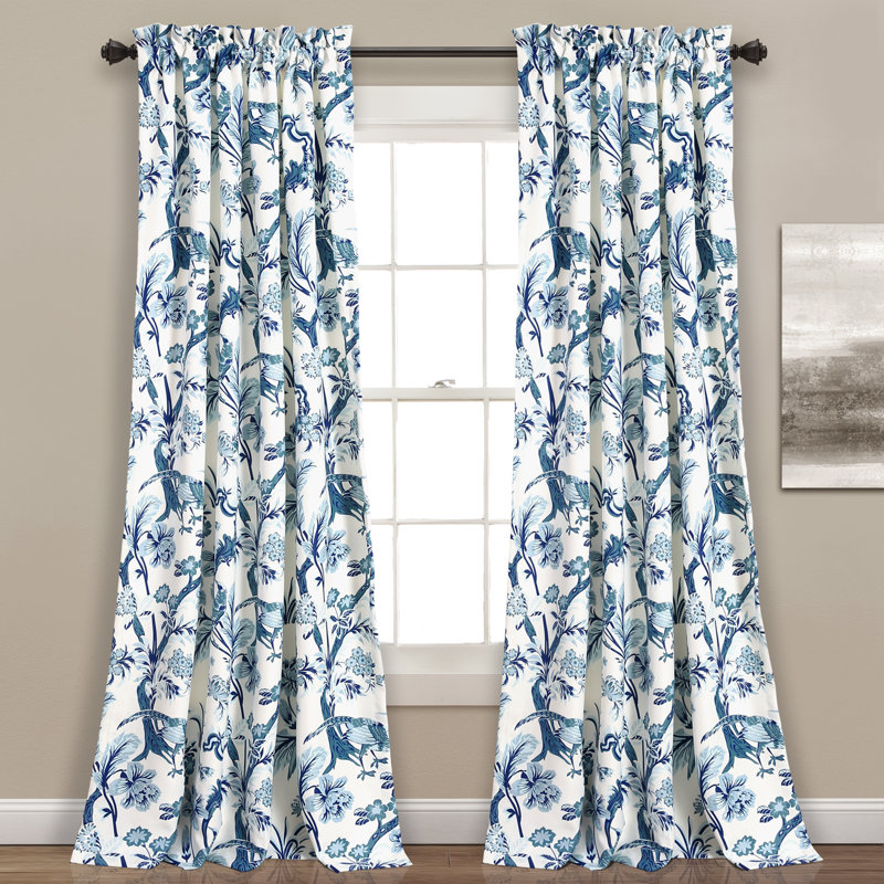 Dolores Room Darkening Pair, Blue, 52''W x 84''L