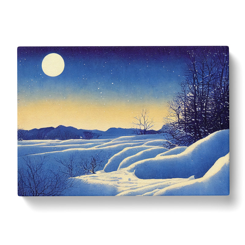 Winter Landscape Sunrise Vol.2 - Wrapped Canvas, 35cm H x 50cm W x 3cm D