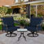 Ensemble de chaises pivotantes d'extérieur Charlton Home®-117769083
