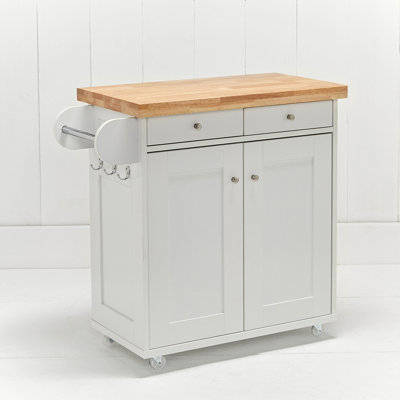 LPD Home Solid Wood Top Kitchen Island