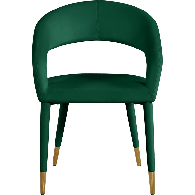 Chaise parsons rembourrée 31,5 po Yonkers, Velours vert