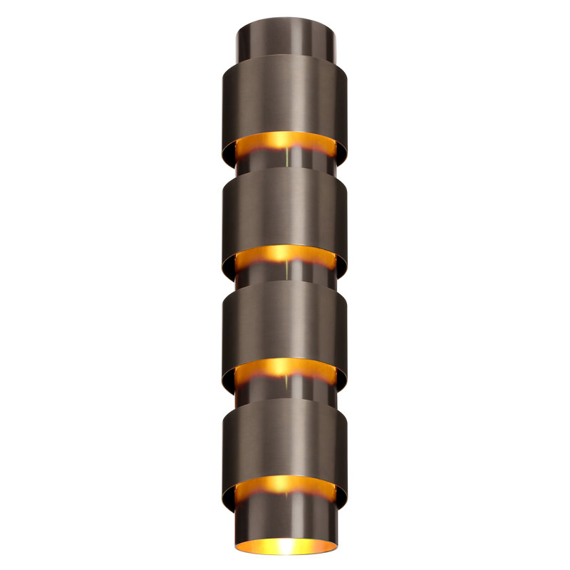 Ring 4 - Light Flush Mounted Sconce, Bronze