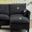 Canapé convertible en L avec repose-pieds et rangement-491038639