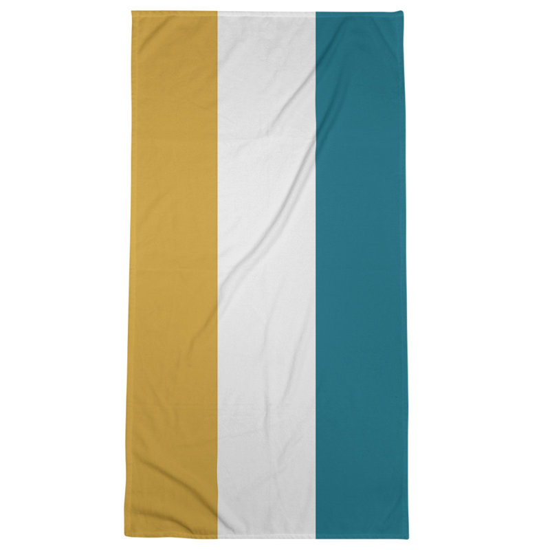 Bath Towel, Light Khaki/Denim Blue