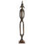 Tall Hand-Carved Brown Baobab Wood Ancestral Senufo Statue