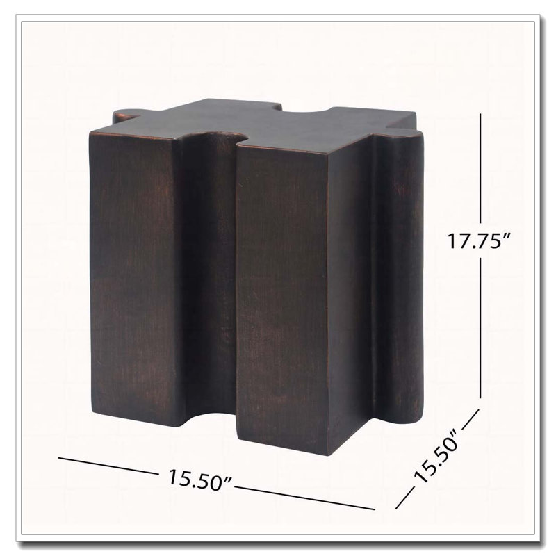 Table modulaire à rebord convexe MGO, tables d'appoint d'extérieur / d'intérieur, Cuivre