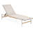 Aluminum Chaise Lounge Bed For Outdoor Patio - Two Pieces, Rust Frame, Breathable Mesh, Rounded Legs With Softness, Optimal Comfort, Easy To Clean, Great Garden Decor Use Rustic Appeal, Comfortable