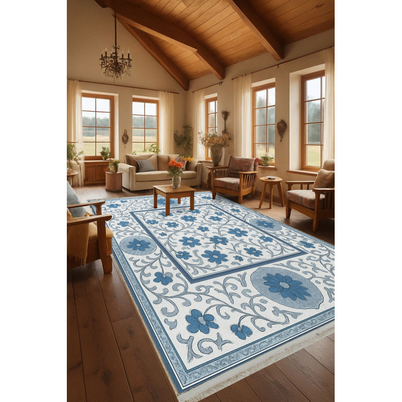 Tapis tissé crème Mosso, 3 pi 3 po x 6 pi 7 po