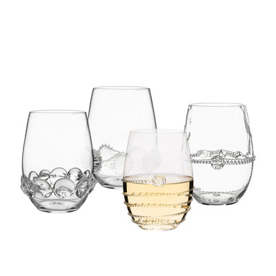 Heritage 12 oz. Stemless Wine Glass Assorted