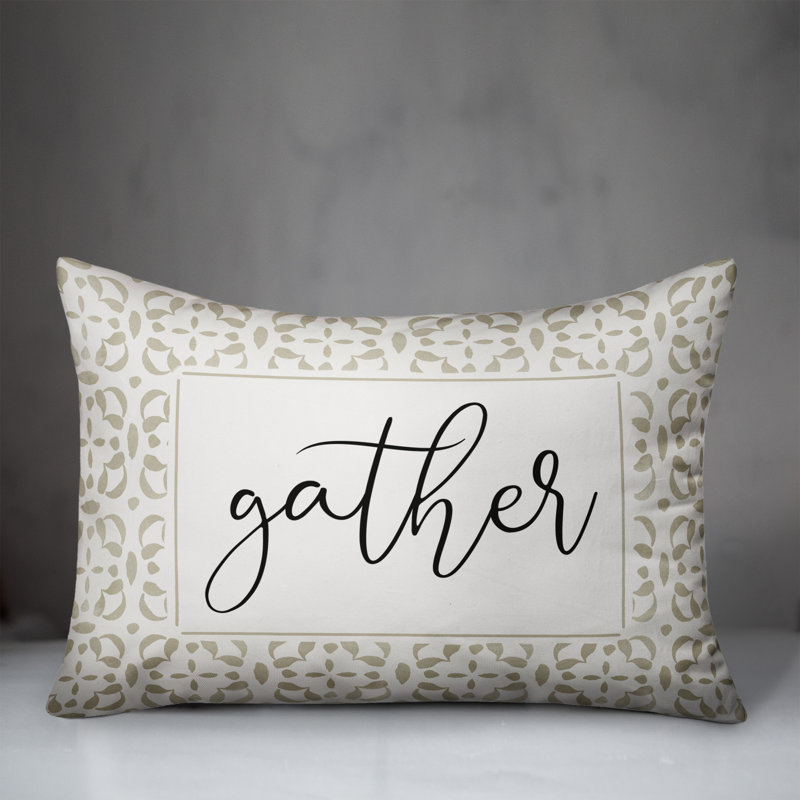 Housse et insert de coussin rectangulaire d'extérieur Gather Watercolor
