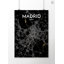 Madrid City Map - No Frame Print-706233379