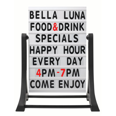 Rocker Frameless Double Sided Sidewalk Sign