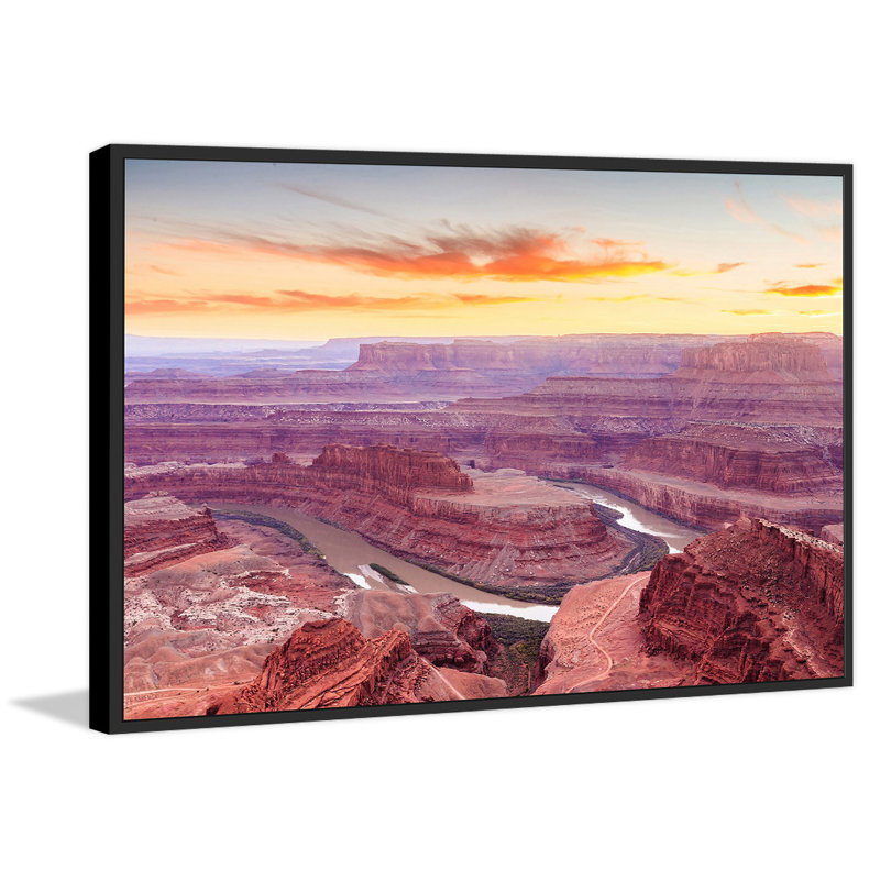«Amazing Canyon» par Marmont Hill - reproduction de photo, H 12 po x l 18 po, Cadre flottant noir
