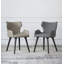 Fauteuil à oreilles en tissu Avril-841329560