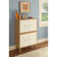Armoire d'appoint rectangulaire Anita en blanc et naturel