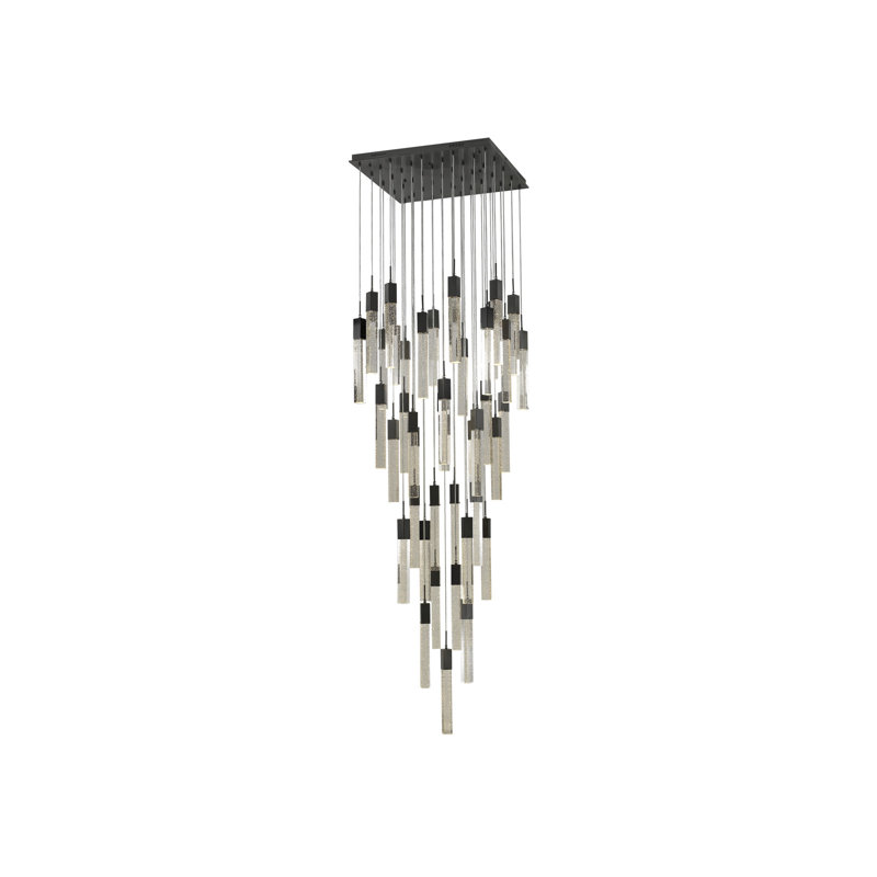 Original Glacier 41 - Light Pendant, Dark Bronze, 177" H x 28" W x 28" D