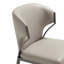 Chaise rembourrée en cuir gris clair Kirsten-1306590556