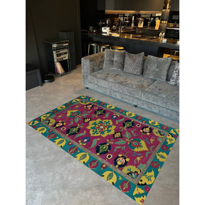 Tapis décoratif rose Paris
