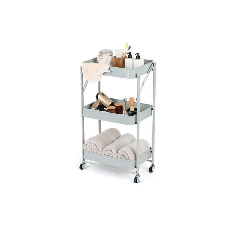 Metal Bar Cart, Grey