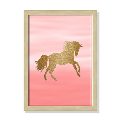 Ombre Pink 1' Framed Art