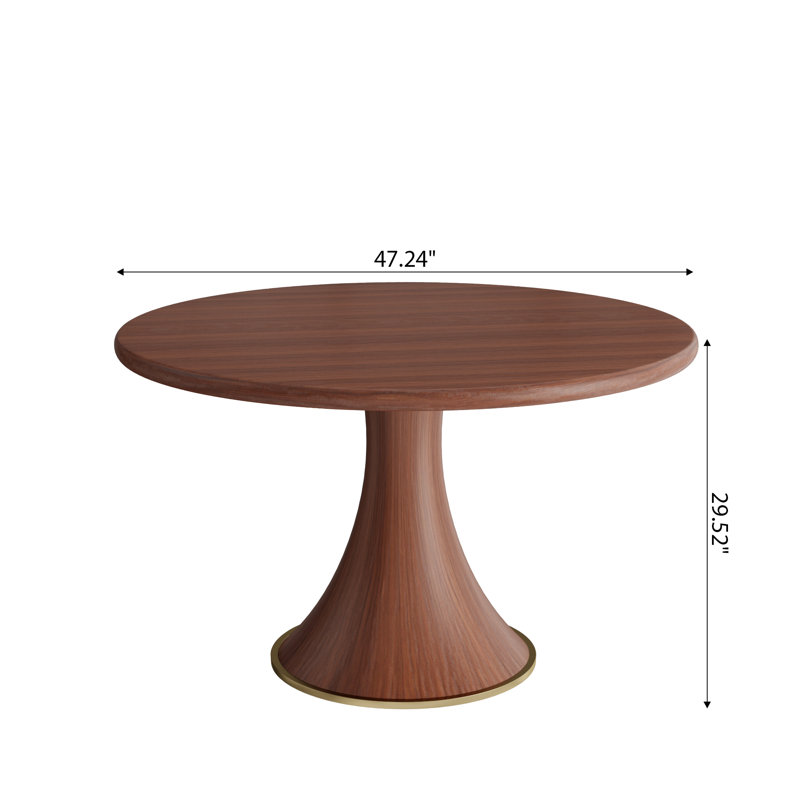 Table de salle à manger Wildon, H 29,52 po x L 47,24 po x l 47,24 po