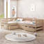 Lit plateforme en L avec trois tiroirs de rangement-949297864