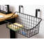 Paniers de rangement muraux sans perforation avec envers adhésif, organisateur en fil d'acier robuste pour armoires de cuisine, salle de bain, garde-robe et garde-manger, installation sans outil, paquet de 2