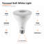Ampoules DEL PAR30 Euri Lighting, 10 W, 900 lm, équivalent 75 W, 3000 K, culot E26, dimmables, homologuées CEC/JA8/UL, ensemble de 2-136850086