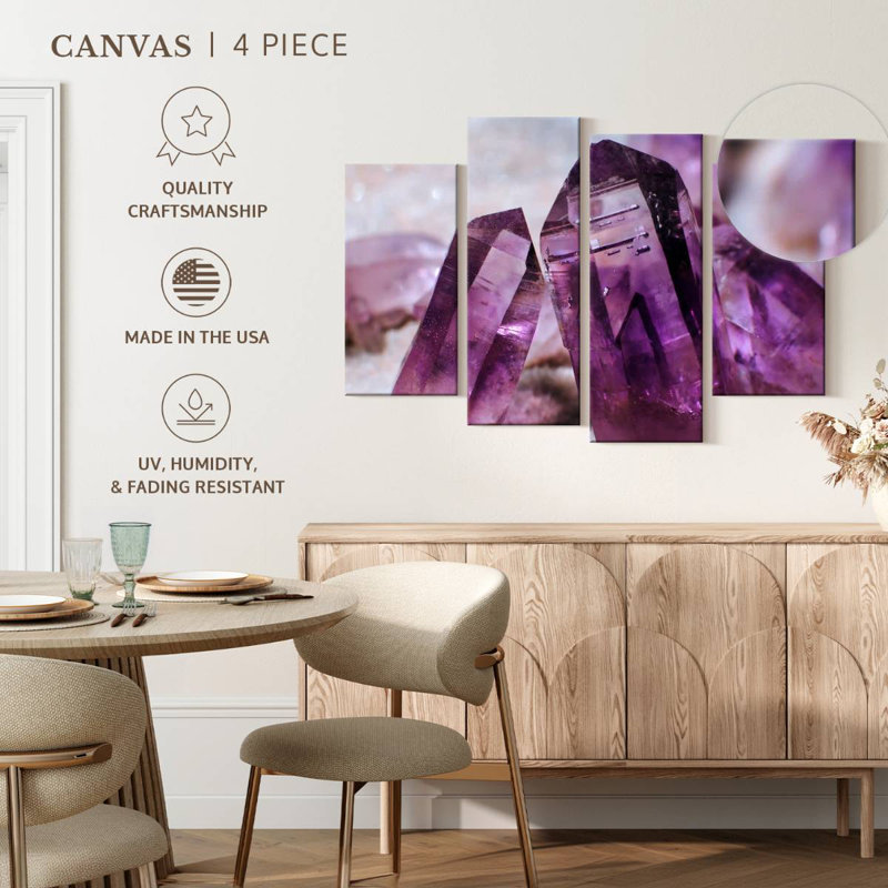 Améthyste mauve Alvord, H 22 po x l 36 po
