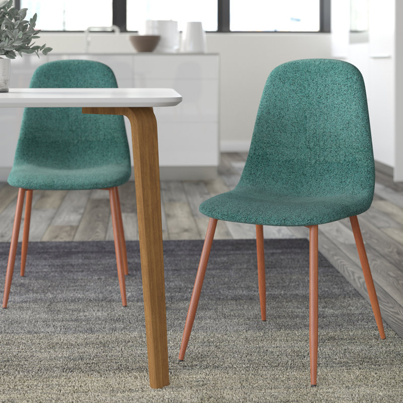 Armalla 18.5'' H Upholstered Side Chair, Dark Green