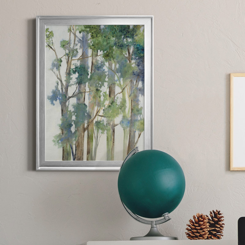 Toile encadrée Wind in The Trees - prête à être accrochée, H 18,5 po x l 24,5 po x P 1,5 po, Toile encadrée argentée