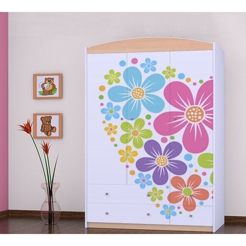 Lukas 3 Door Wardrobe, Beige