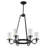 6-light Farmhouse Wagon Wheel Chandelier