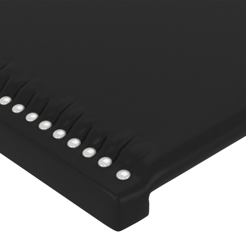 Upholstered Headboard, Black, 88cm H x 90cm W x 5cm D