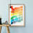 Bars of the Rainbow in Abstract - Picture Frame Graphic Art Print-55683411-55683416
