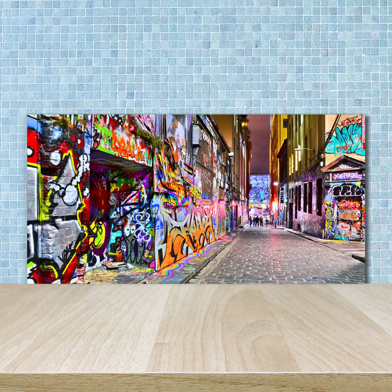 Lisset 50cm W x 100cm L Glass Peel and Stick Panel