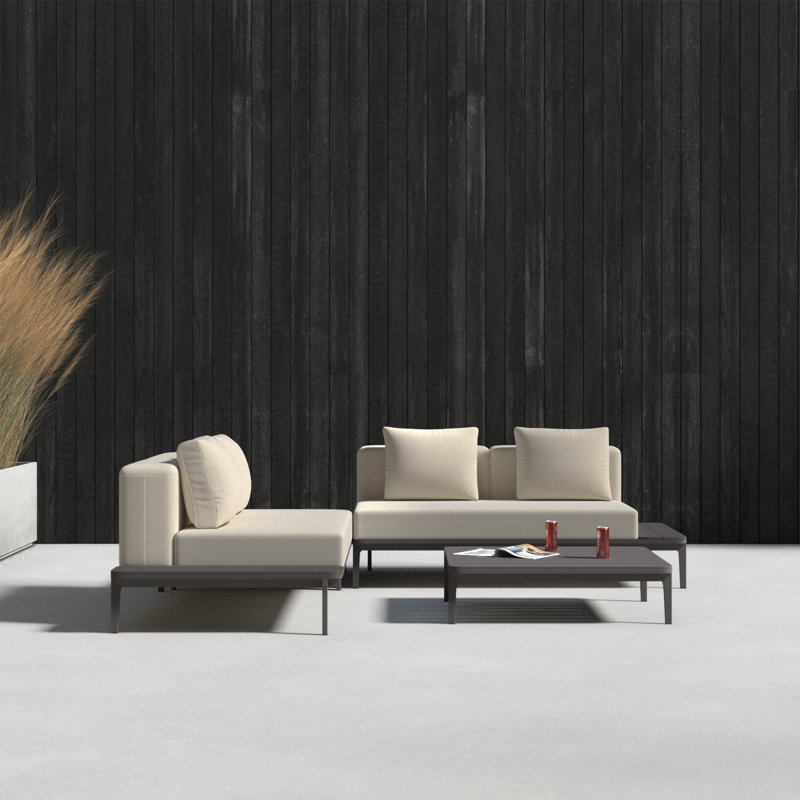 Filmore 4 - Person Modular Patio Conversation Sets with Cushions