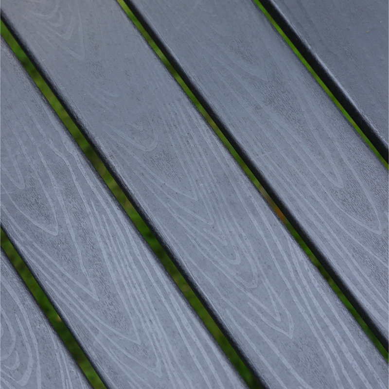 Ensemble de salle à manger de patio durable en PEHD, conception élégante pour les jardins et les cours