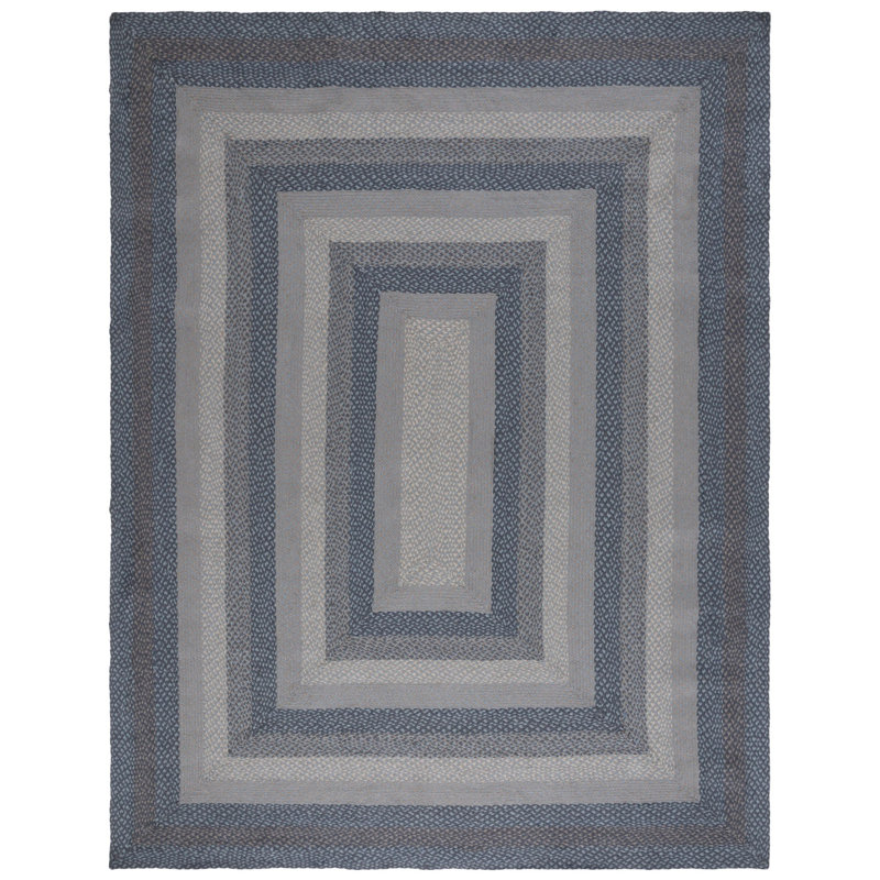 Braided Cotton Striped Rug, Rectangle 6' x 9'