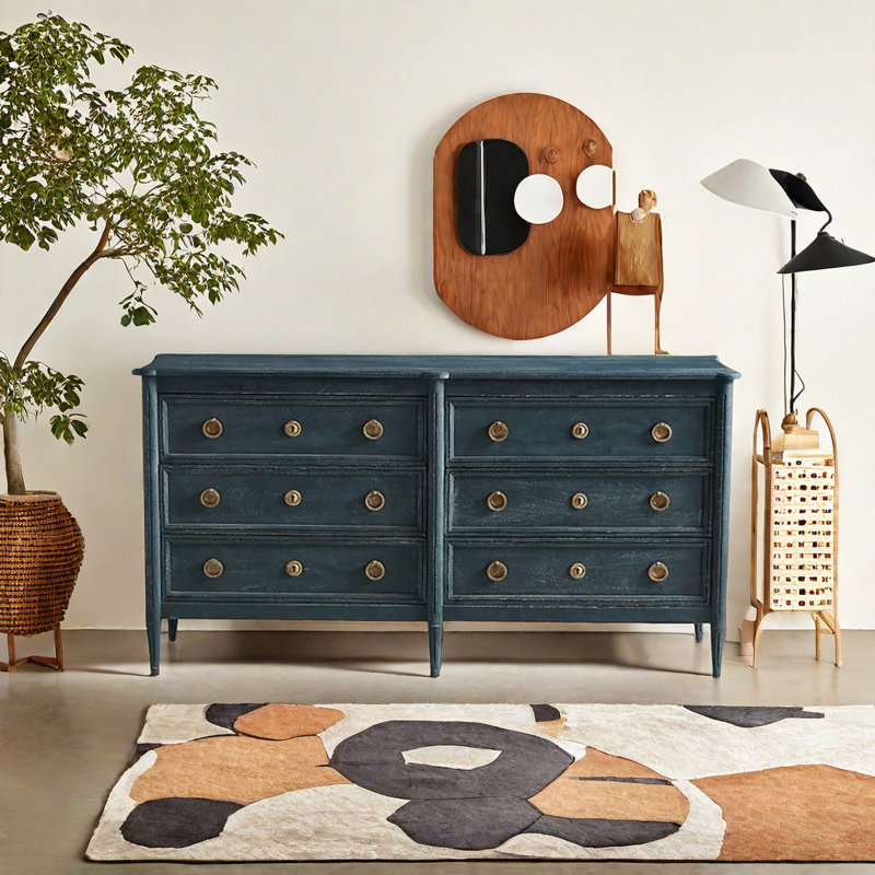 Buffet Classical Simple, Bleu foncé