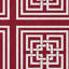 Tapis intérieur / extérieur en chenille tissé à la machine en rouge-90726111