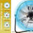6300 CFM 20 Inch Heavy Duty Shroud Fan With IP44 Enclosed Powerful 1/4 Motor