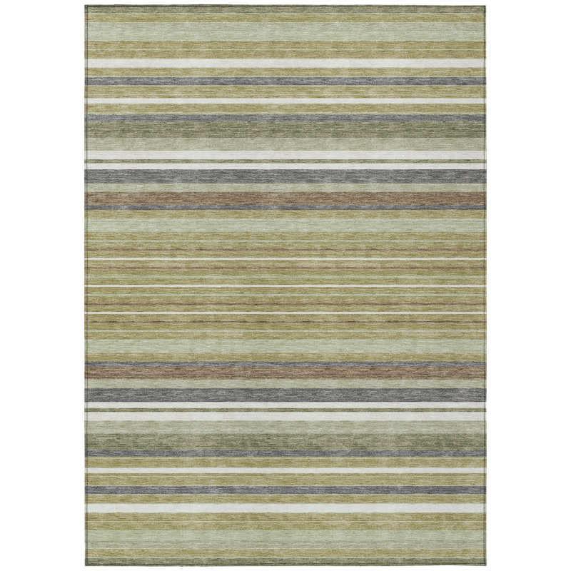 Machine Washable Indoor/Outdoor Chantille ACN2330 Stripes Rug, Rectangle 8' x 10'