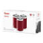 Swan Townhouse Set of 3 1.6L Kitchen Storage Canisters for Tea, Coffee, and Sugar with Pull Chrome Handles, Airtight Lids, Colour Coated Iron and Chrome Accents-113753738