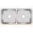 Lustertone 32" L x 17" W Double Basin Undermount Kitchen Sink