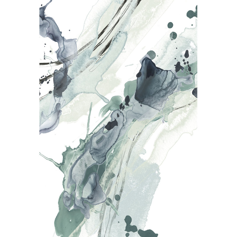 " Deep Splash II " by June Erica Vess Painting Print, 12" H x 8" W x 1.25" D